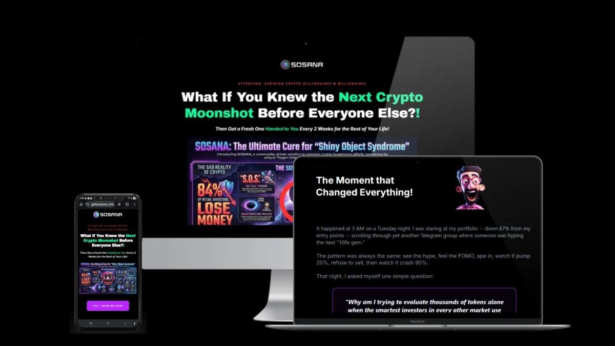 Sosana marketing system preview